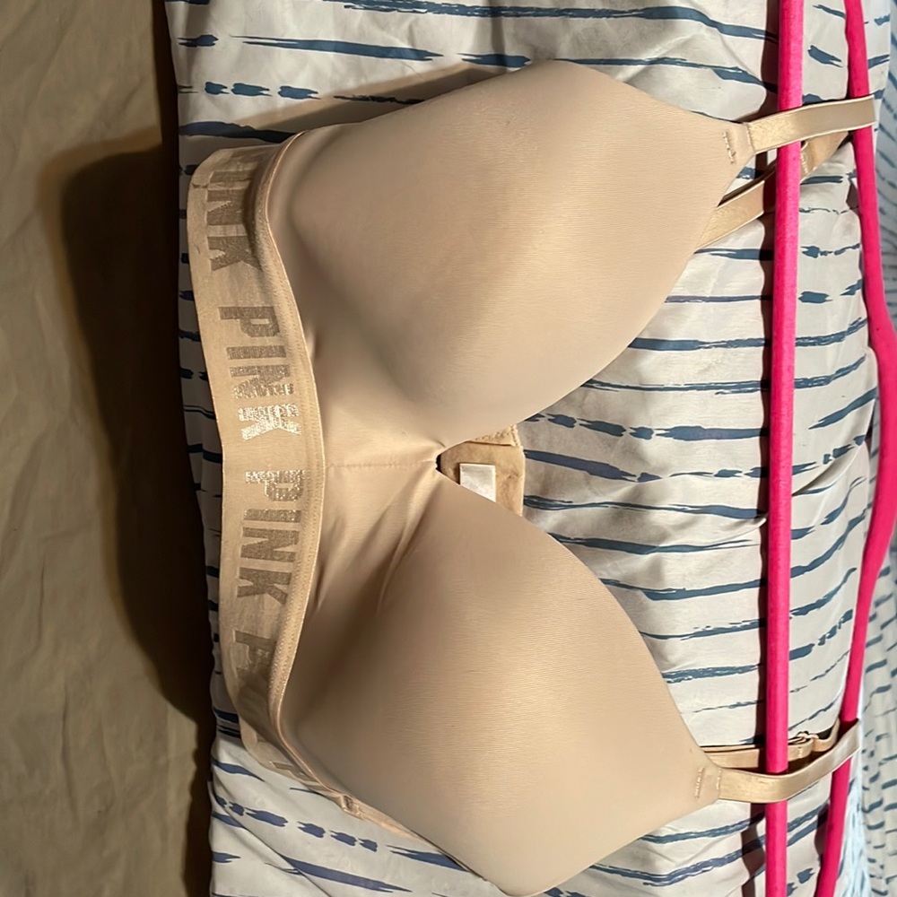 Cream PINK bra 34D